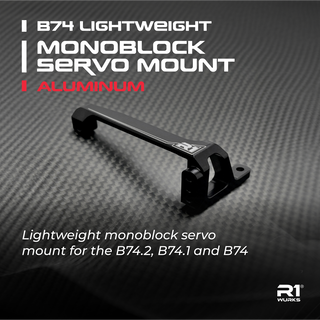 R1WURKS B74 lightweight Monoblock Servo Mount, Aluminum