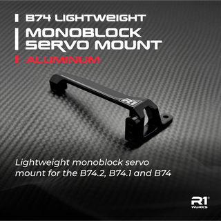 R1WURKS (B74 Series) lightweight Monoblock Servo Mount, Aluminum