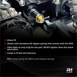 R1WURKS (B7D Series) Slipper Spring Adapter Set, Titanium