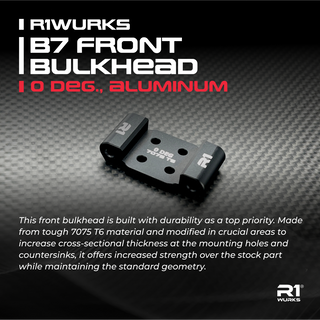 R1WURKS B7 Front Bulkhead, 0 deg., Aluminum