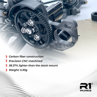 R1WURKS (B7 Series) Motor Mount, Top Support, Carbon Fiber