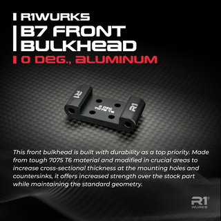 R1WURKS (B7 Series) Front Bulkhead, 0 deg., Aluminum