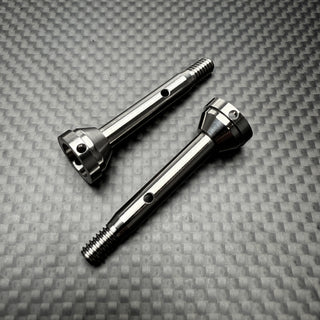 R1WURKS (Dirt Oval Series) Ultra Lightweight Rear CVA Axle, Titanium