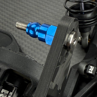 R1Wurks Low Profile Upper Shock Mount Screws, M3, Titanium (2pcs)