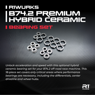 R1WURKS B74.2 Premium Hybrid Ceramic Bearing Set 18PCS