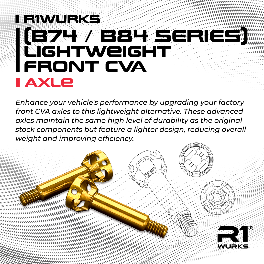 R1WURKS (B74 / B84 Series) Lightweight Front CVA Axle