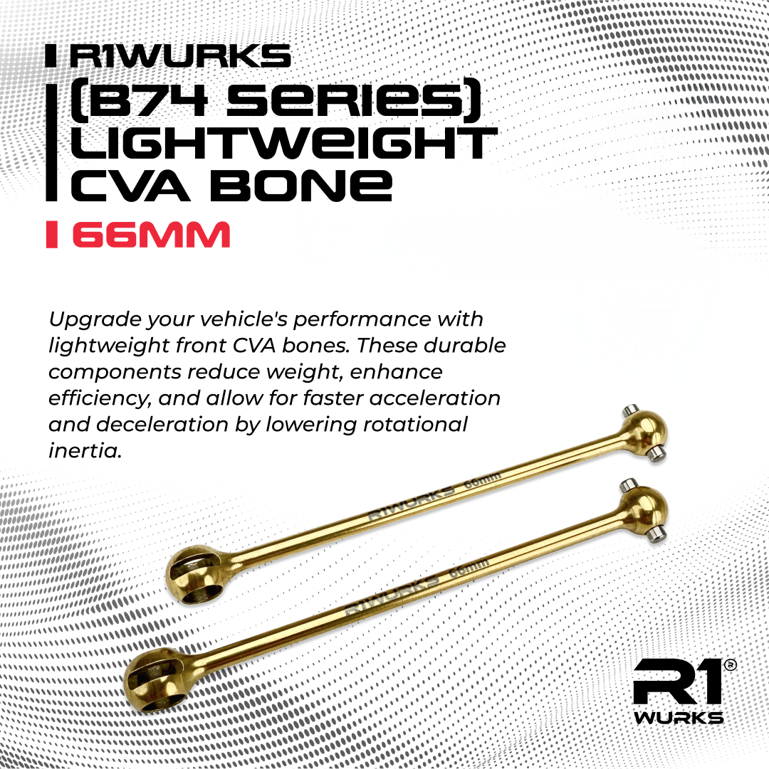 R1WURKS (B74 Series) Lightweight CVA Bones, 66mm