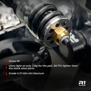 R1WURKS (B7 Series) HD Slipper Spring Adapter Set, Titanium