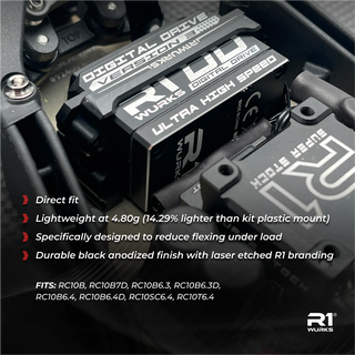 R1WURKS (B7 Series) lightweight Monoblock Servo Mount, Aluminum