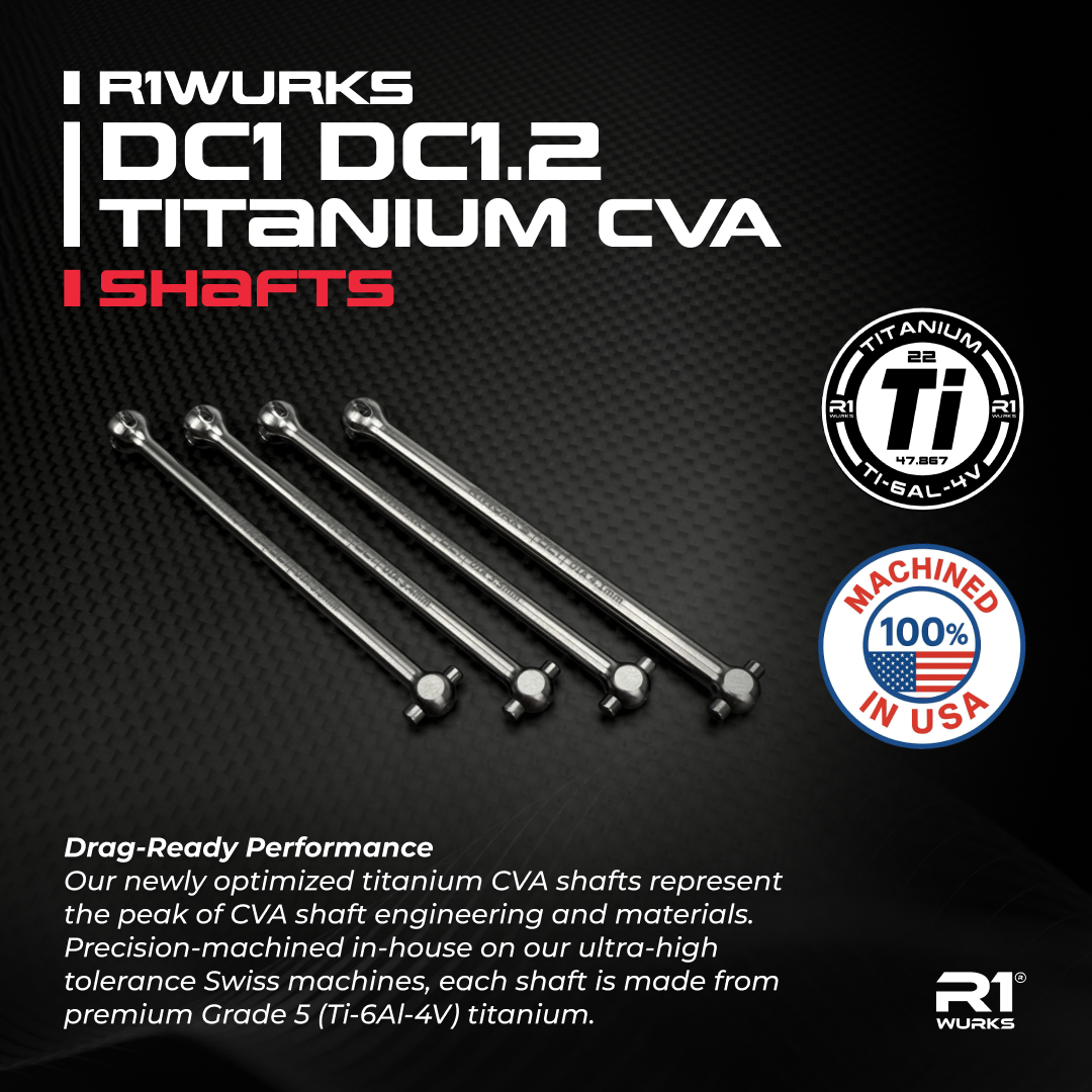 R1WURKS DC1 DC1.2 Titanium CVA Shafts