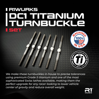 R1WURKS DC1 Titanium Turnbuckle Set
