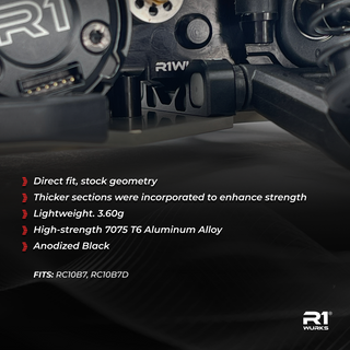 R1WURKS B7 Arm Mount C, Wide, Aluminum, Black