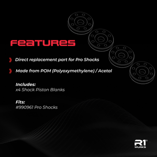 R1WURKS Pro Shock Pistons, Blanks