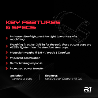 R1WURKS Titanium Spool Output, Mi9