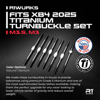 R1WURKS Fits XB2 2025 Titanium Turnbuckle Set, M3.5