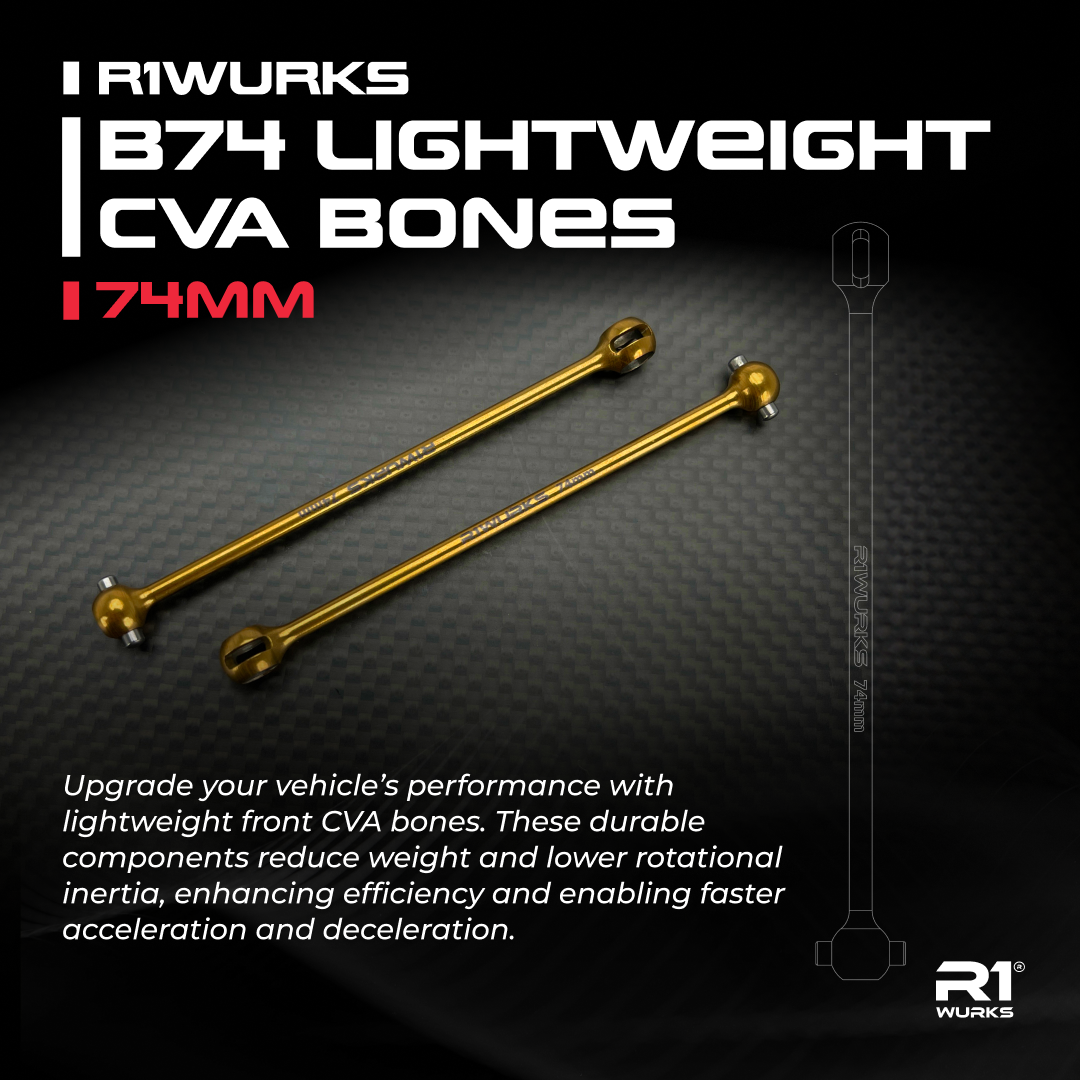R1WURKS (B74 Series) Lightweight CVA Bones, 74mm