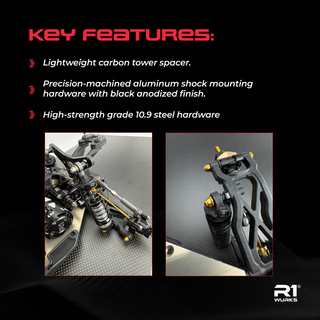 R1WURKS (B7 Series) Rear Inverted Shock Hardware Set