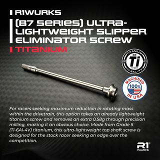 R1WURKS (B7 Series) Ultra-lightweight Slipper Eliminator Screw, Titanium
