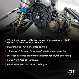 R1WURKS (B7 Series) Slipper Hub Set, Aluminum