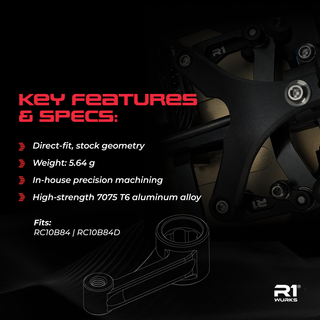 R1WURKS (B84 Series) Steering Bellcrank Arms, Aluminum