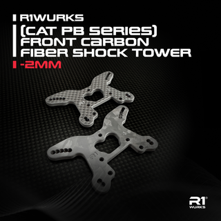 R1WURKS (CAT PB Series) Front Carbon Fiber Shock Tower -2mm