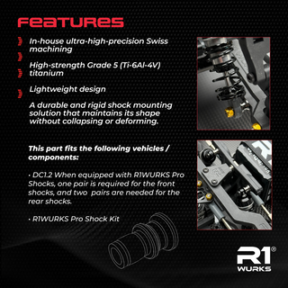 R1 WURKS Titanium Pro Shock Mounts