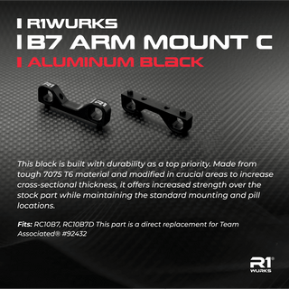 R1Wurks B7 Arm Mount C, Aluminum, Black