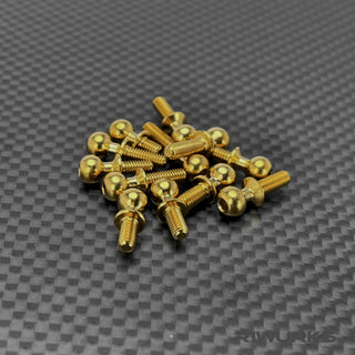 DC1 Titanium Nitride Coated Titanium Ball Stud kit