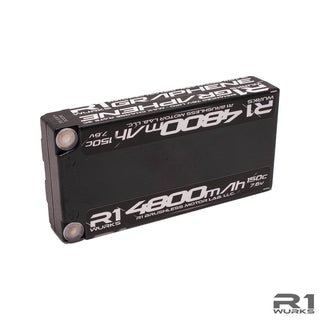 4800mah 150c 7.6v LCG Shorty Pack Lipo - R1 Brushless Motor Lab, LLC. Battery