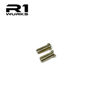 R1 Wurks - Gold 5mm x 14mm Low Profile Bullet Plugs - R1 Brushless Motor Lab, LLC.