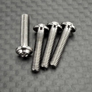 R1Wurks Premium Aero M3 Titanium Button Head Screw Pack (4 pcs)