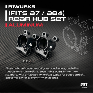 R1WURKS (Fits B7 / B7.1 / B84 Series) Rear Hub Set, Aluminum