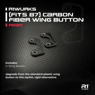 R1WURKS (Fits B7 / B7.1 Series) Carbon Fiber Wing Button, Rear