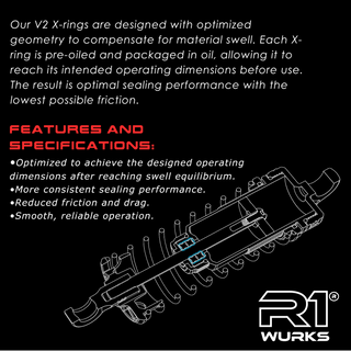 Shock Shaft X-Ring, V2, Pre-Oiled