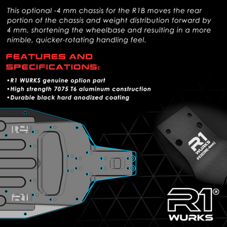 R1WURKS R1B Chassis, -4mm