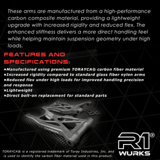 R1B Carbon Rear Suspension Arms
