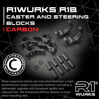 R1B Carbon Caster and Steering Blocks