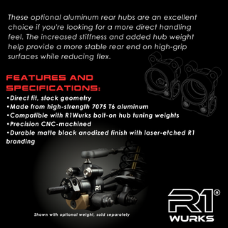 R1WURKS R1B Rear Hub Set, Aluminum