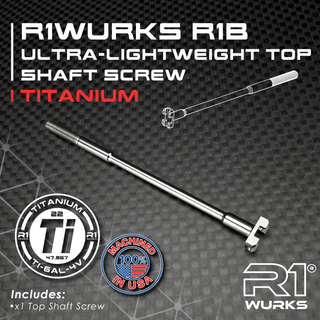 R1WURKS R1B Ultra-Lightweight Top Shaft Screw, Titanium