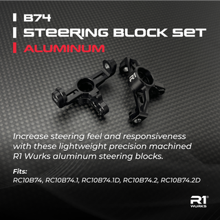 R1WURKS B74 Steering Block Set, Aluminum