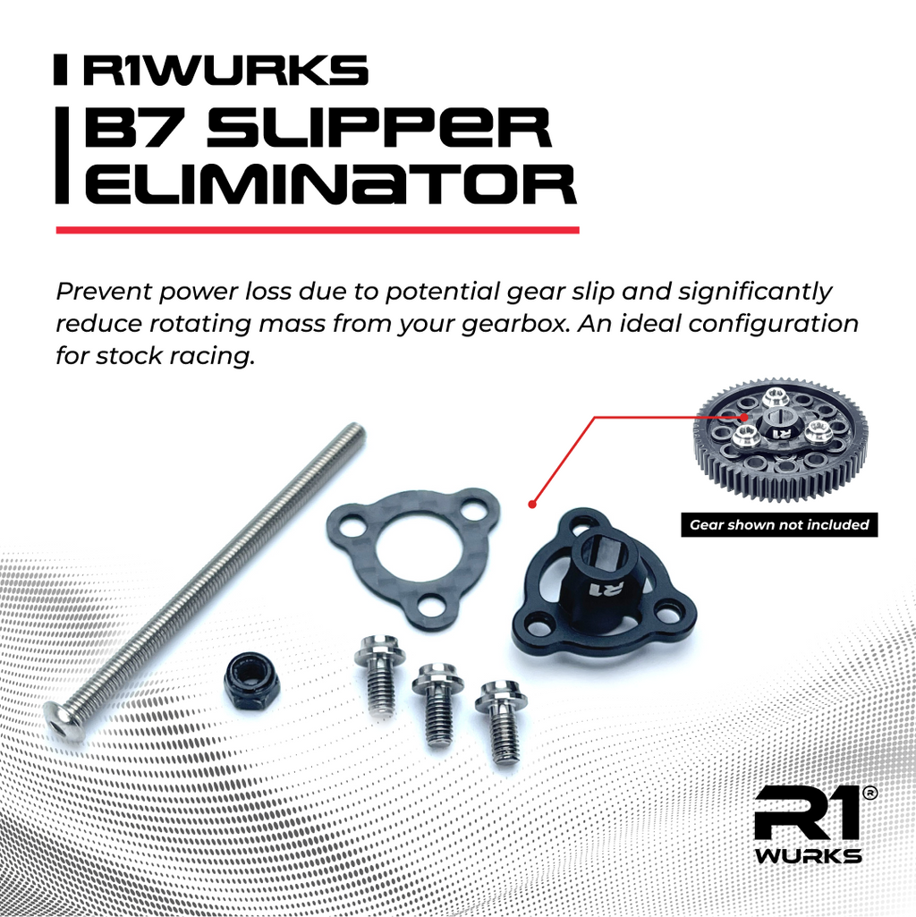 R1WURKS (B7 Series) Slipper Eliminator – R1 Brushless Motor Lab, LLC.