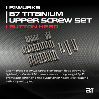 R1WURKS B7 Titanium Upper Screw Set, Button Head