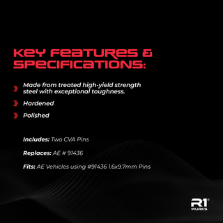 R1WURKS (B7 / B84 Series) HD CVA/Wheel Hex Pins