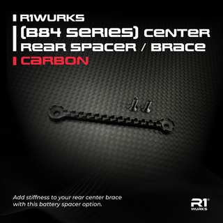 R1WURKS (B84 Series) Center Rear Spacer / Brace, Carbon