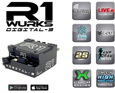 R1 Digital-3 Mod ESC with Upgraded Wire/ Switch