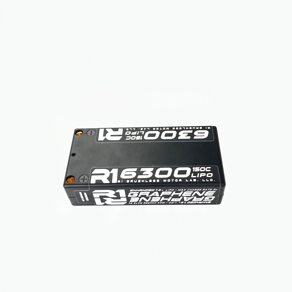 6300mah 150c 7.6v Shorty Pack Lipo Battery - R1 Brushless Motor Lab, LLC.
