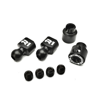 R1WURKS (B7 Series) Aluminum Sway Bar Hardware Set, Black