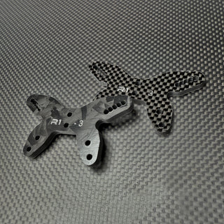R1WURKS (LD3 Series) Front Carbon Fiber Shock Tower -3mm