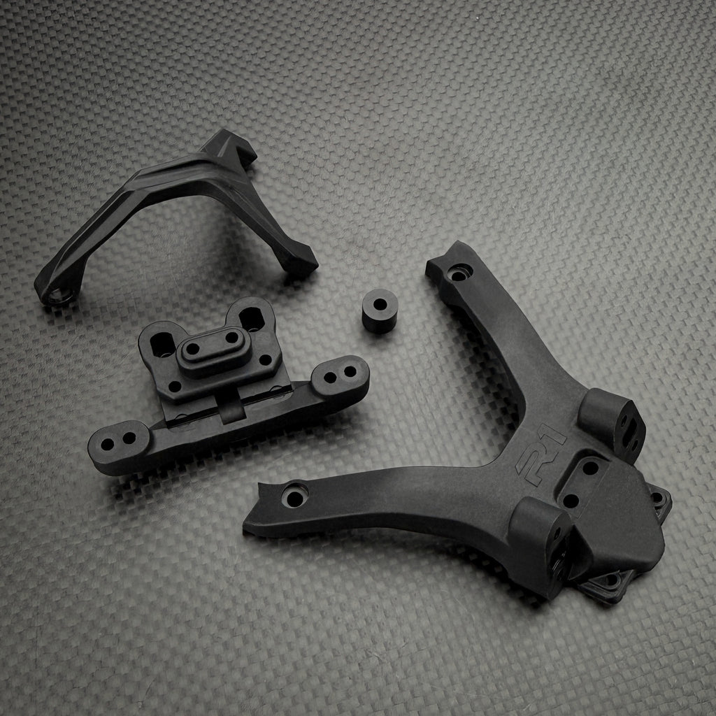 R1WURKS R1B Front Chassis Brace and Bulkhead – R1 Brushless Motor Lab, LLC.