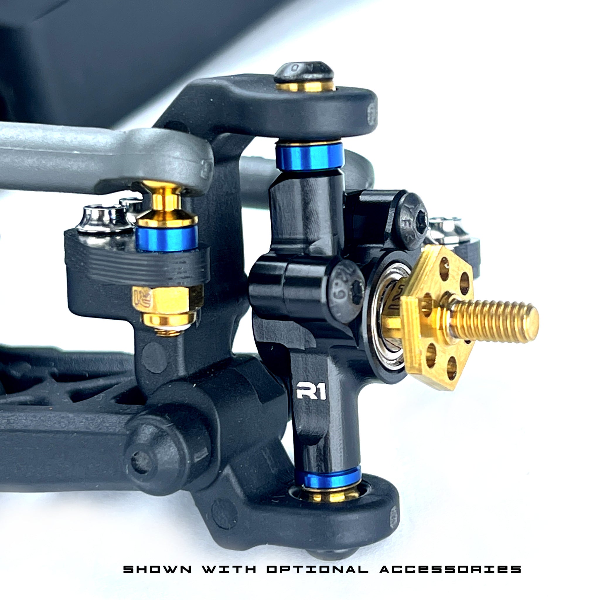 R1WURKS (B7 Series) Adjustable KPI Steering Block Set – R1 Brushless ...